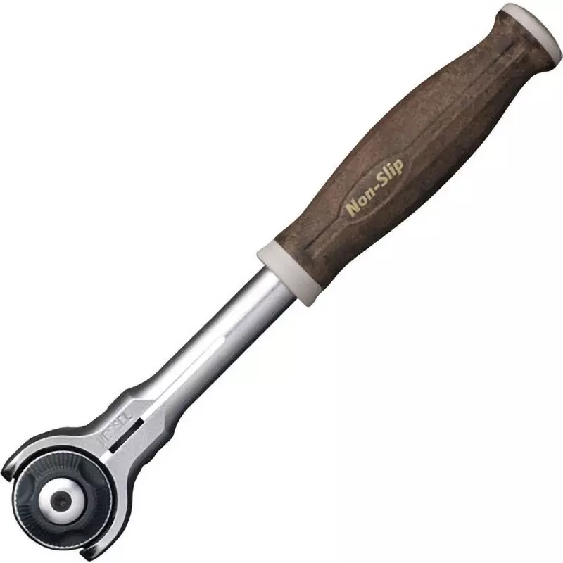 Vessel Woody Swivel Ratchet Handle with Non-Slip Swivel Head, HRH2-SW
