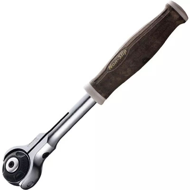 Vessel Woody Swivel Ratchet Handle with Non-Slip Swivel Head, HRH2-SW