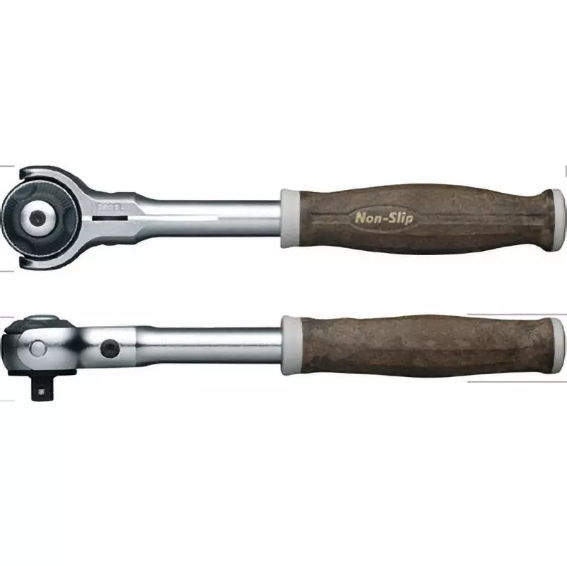 Vessel Woody Swivel Ratchet Handle with Non-Slip Swivel Head, HRH2-SW
