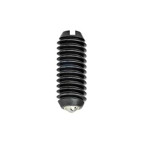 HINDMECHANISCH M5x12 Spring Plunger Slotted Type Steel, HM-SPS5 (Pack of 10 Pcs)