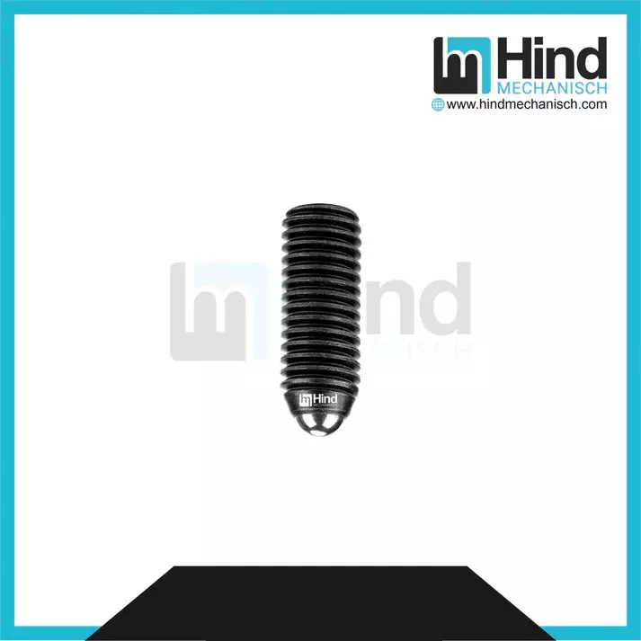 HINDMECHANISCH 10x23 Spring Plunger Allen Type Steel, HM-SPA10 (Pack of 10 Pcs)