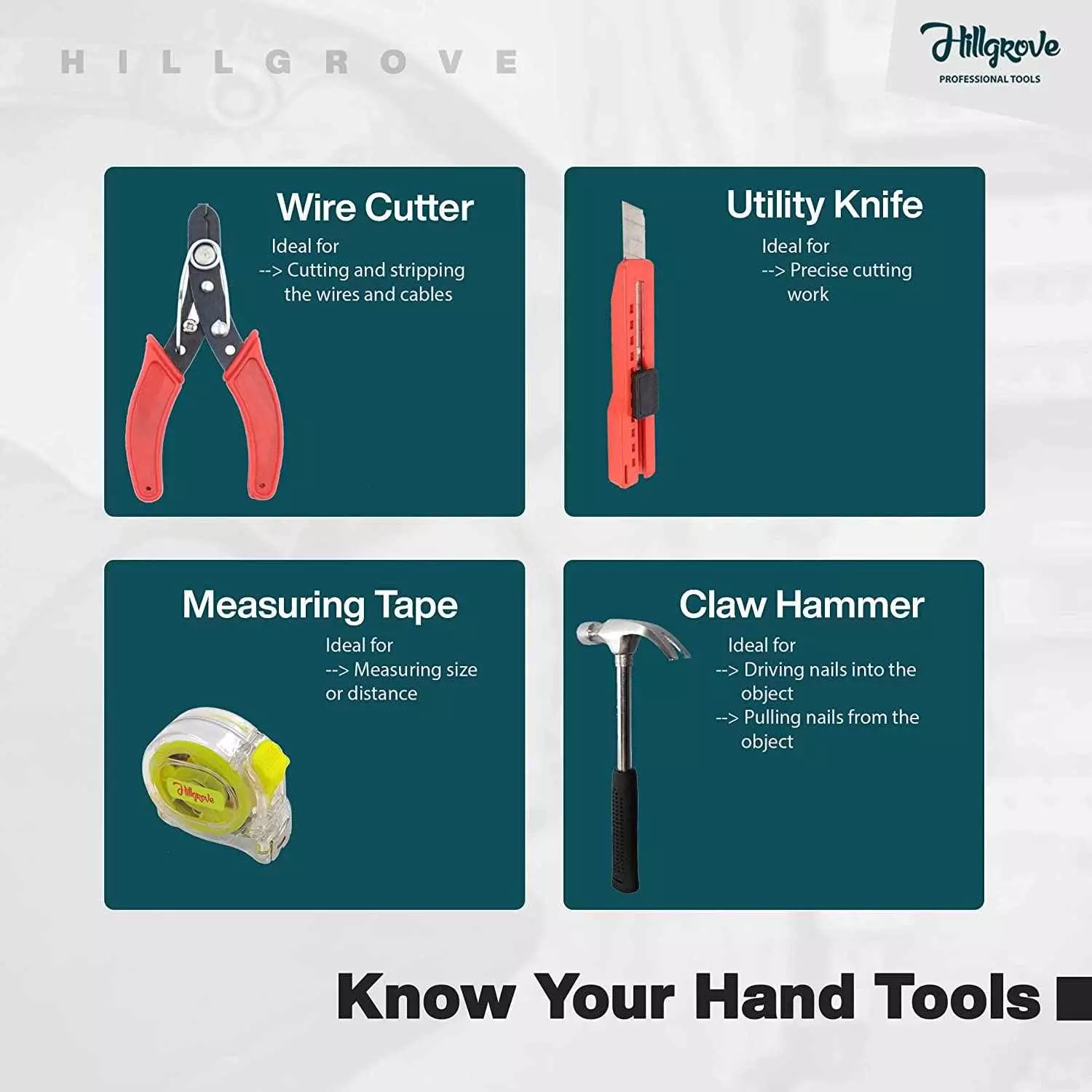 Hillgrove 15 Pcs Power Tool Kit, HGCM216M1