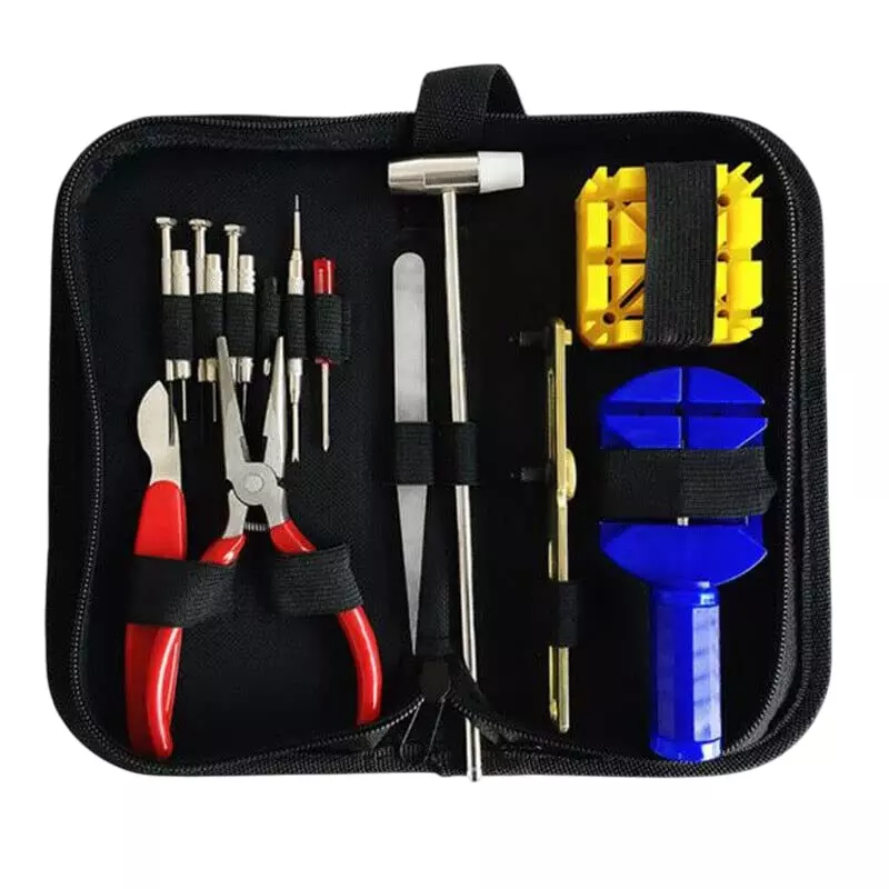 YADAV 16 Pcs Watchmaker Tool Kit Strap Link Remover, Band Adjuster & Back Opener
