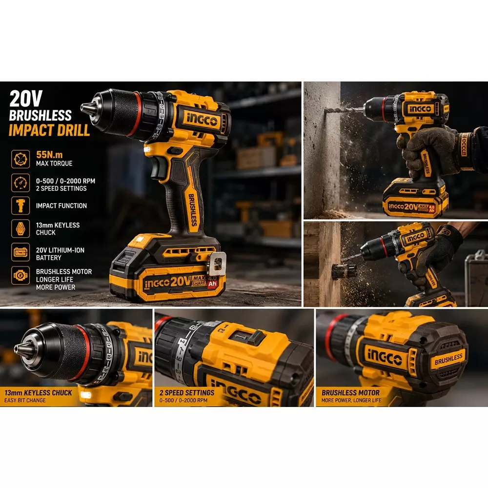 ingco-3-in-1-cordless-power-tool-combo-kit-includes-55-nm-impact-drill-140-mm-circular-saw-and-9000-w-angle-grinder-with-battery-charger