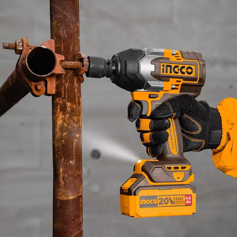 ingco-20-v-cordless-impact-wrench-work-lamp-combo-kit-with-12-inch-127-mm-square-drive-850-nm-405-nm-fastening-torque-cosli251085-with-battery-charger