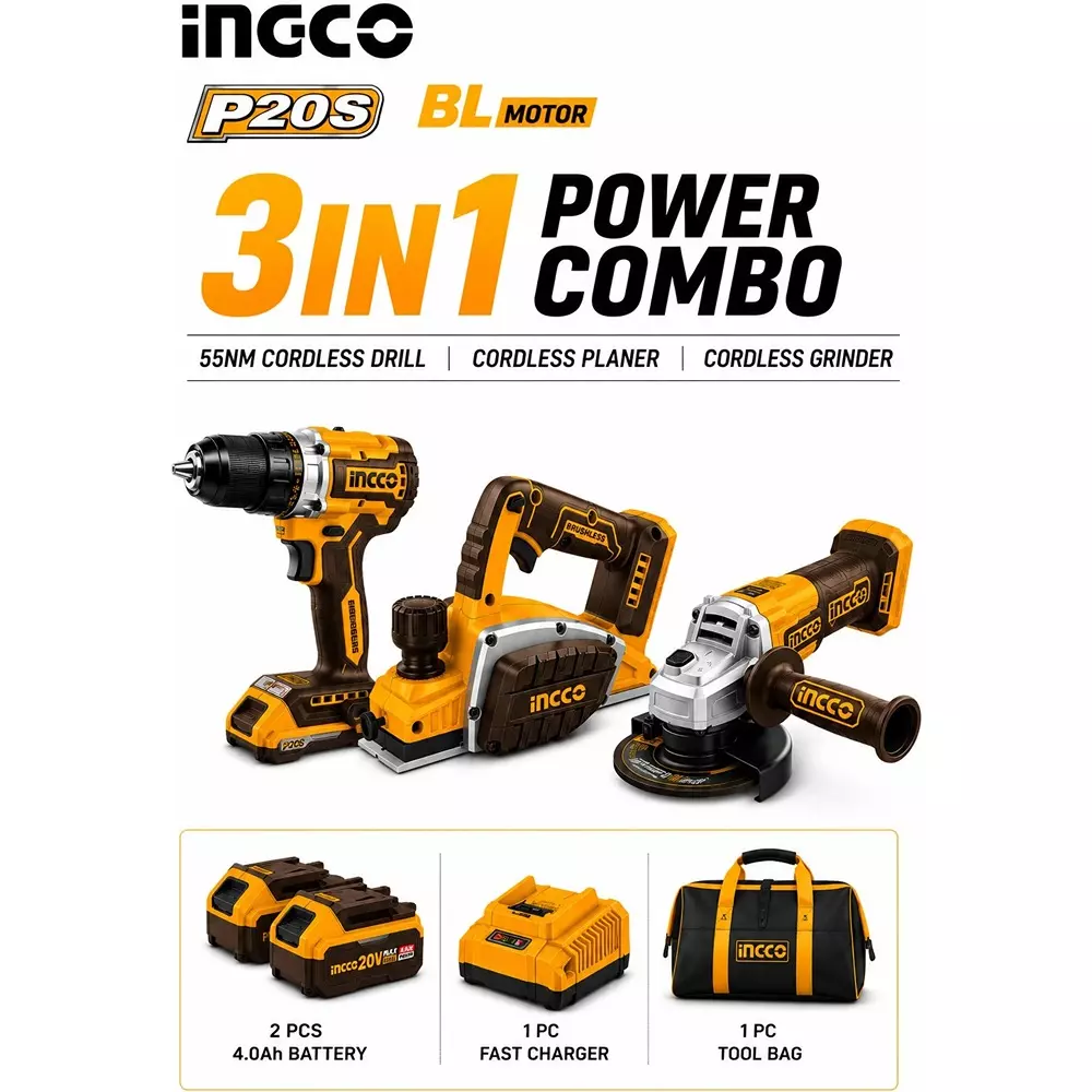 ingco-3-pcs-carpenter-tools-combo-kit-includes-55-nm-cordless-drill-planer-and-angle-grinder-with-battery-charger