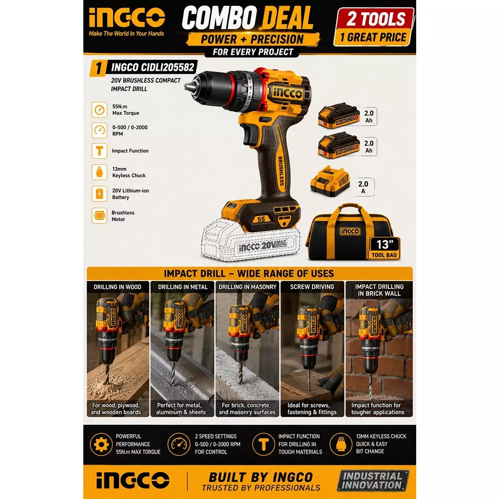 ingco-3-pcs-combo-tool-kit-includes-impact-drill-circular-saw-and-angle-grinder-with-battery-charger