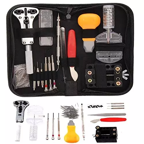 YADAV 144 Pcs Watchmaker Tool Kit Case Opener, Pin Bars & Repair Tools