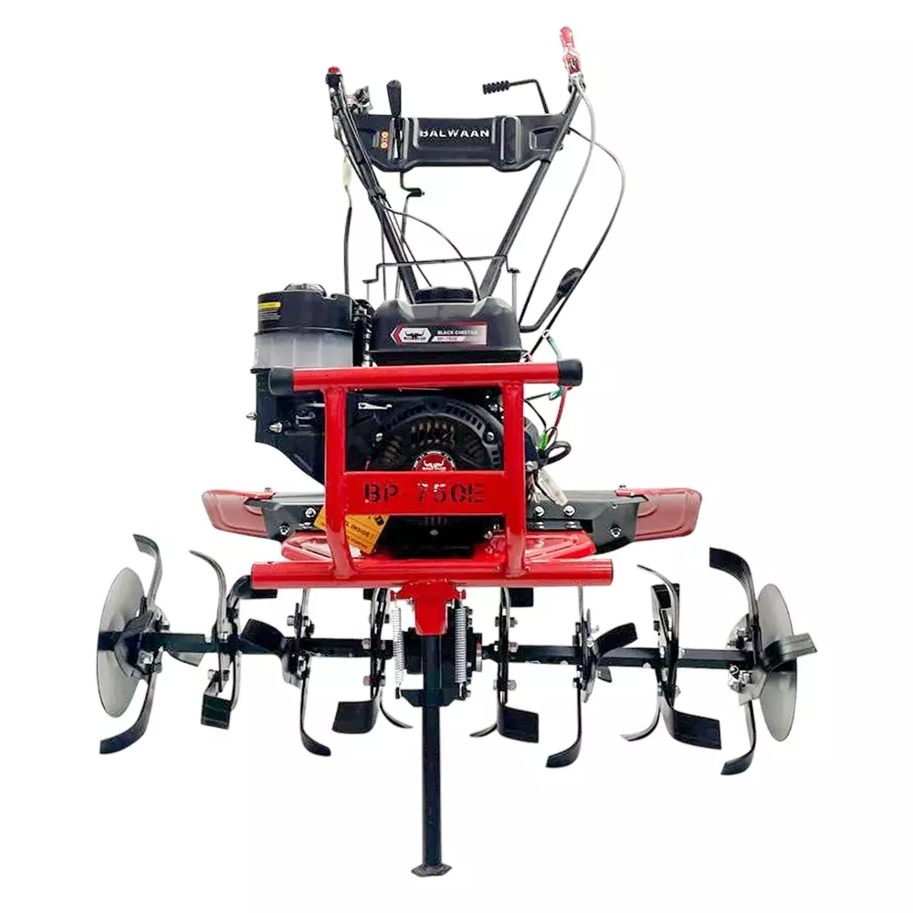 Balwaan Power Weeder Petrol 7 HP Power 4 Stroke for Farming & Gardening, BLACK CHEETAH BP750E (Without Battery)