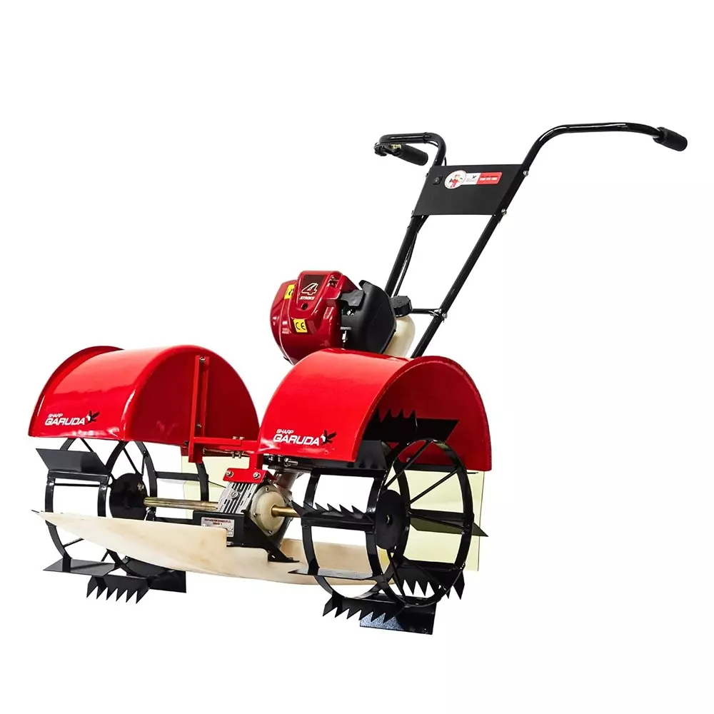Sharp Garuda Rice Paddy Weeder 36cc 4 Stroke Petrol Engine Two-Row Weeding Machine, SGPW-436