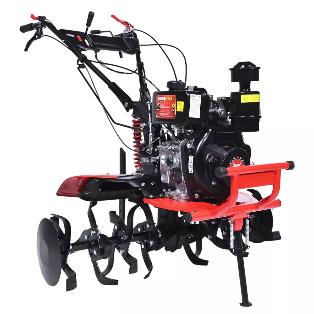 Balwaan Diesel Power Weeder 4-Stroke Air Cooled Engine 6 HP/296 CC Displacement 5-7 inch Cultivation Depth, BP-880E