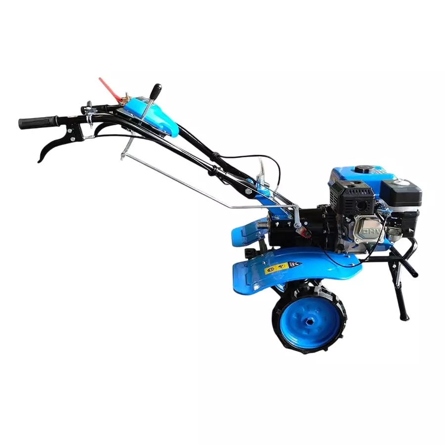 MECHNOVA 7 HP Power Weeder with 4 Stroke 208 CC Petrol Engine and 3.50-6 Solid Tyre with Side Disc