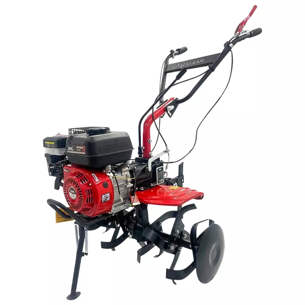 Balwaan Power Weeder Red Eagle (Light weight) 24 Pcs Blades 6.5 HP Power 4 Stroke for Farming & Gardening, BP450