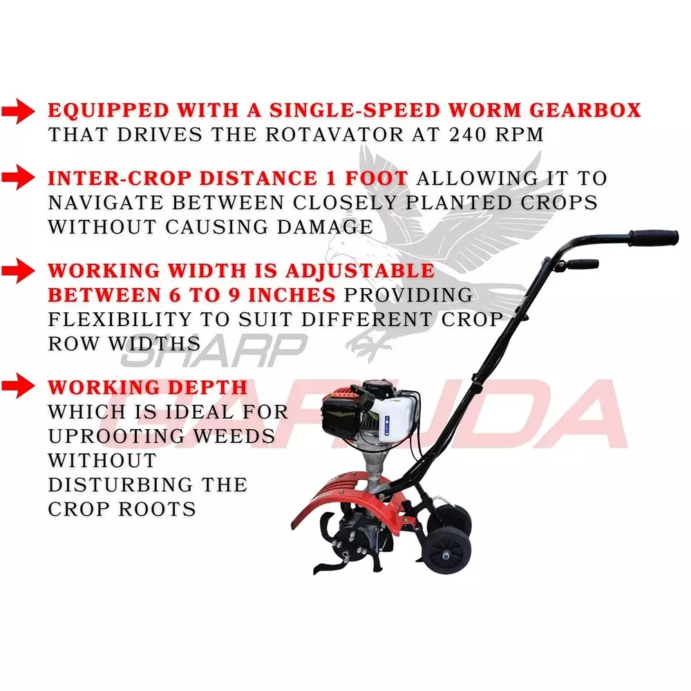 sharp-garuda-baby-weeder-2-stroke-43-cc-175-hp-petrol-engine-garden-agricultural-multi-crop-power-tiller