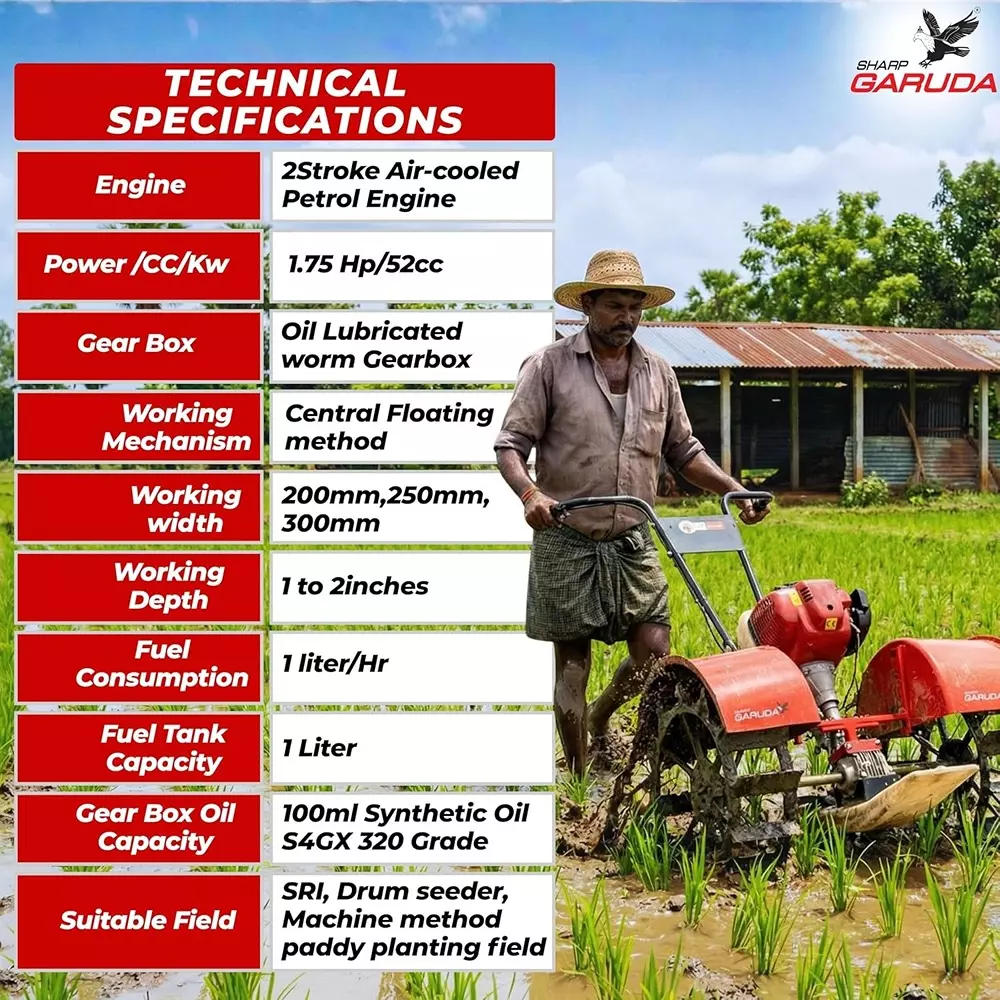 sharp-garuda-rice-paddy-weeder-52cc-2-stroke-petrol-engine-two-row-weeding-machine
