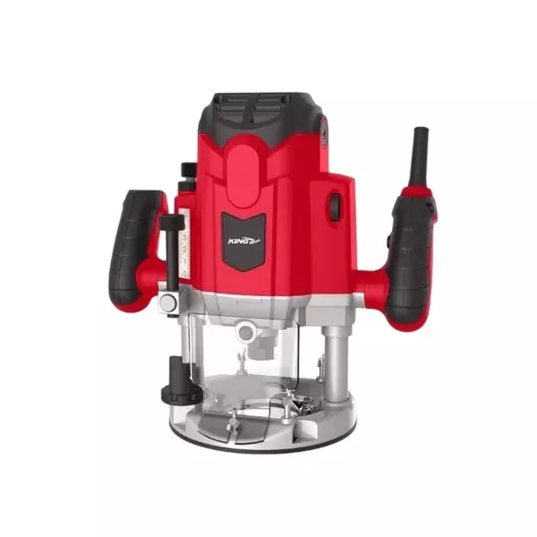 King 2100 W Electric Router 6000-23000 RPM No Load Speed and 12 mm Rebating Depth, KP-334N (With Accessories)