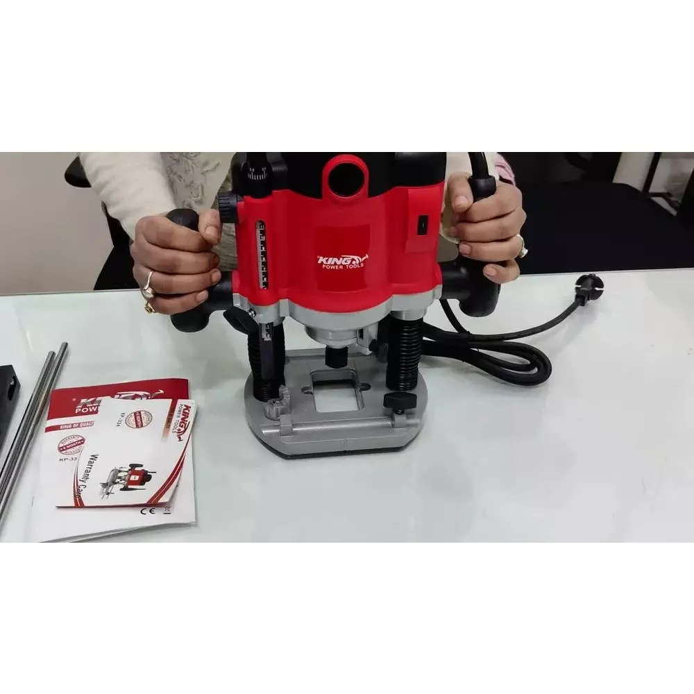 king-2100-w-electric-router-6000-23000-rpm-no-load-speed-and-12-mm-rebating-depth-kp-334n-with-accessories