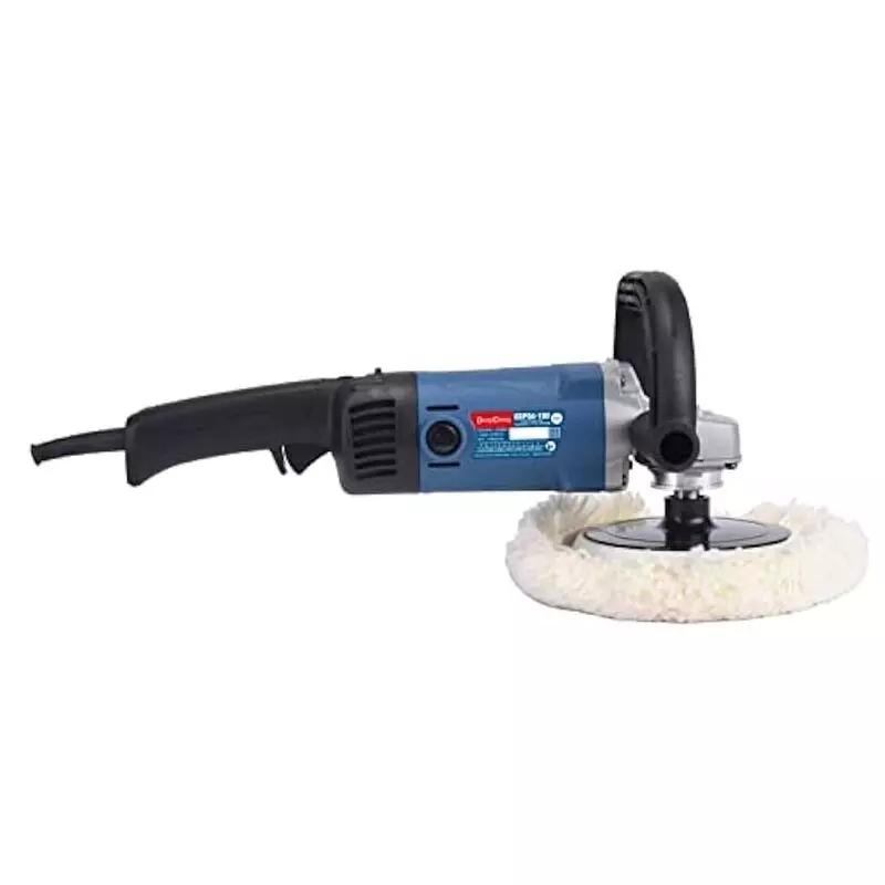 Dongcheng Sander Polisher Kit With Wool Bonnet Corded Electric 180 mm 1400 W Power 3800 rpm Speed for Industrial Use, DSP04-180