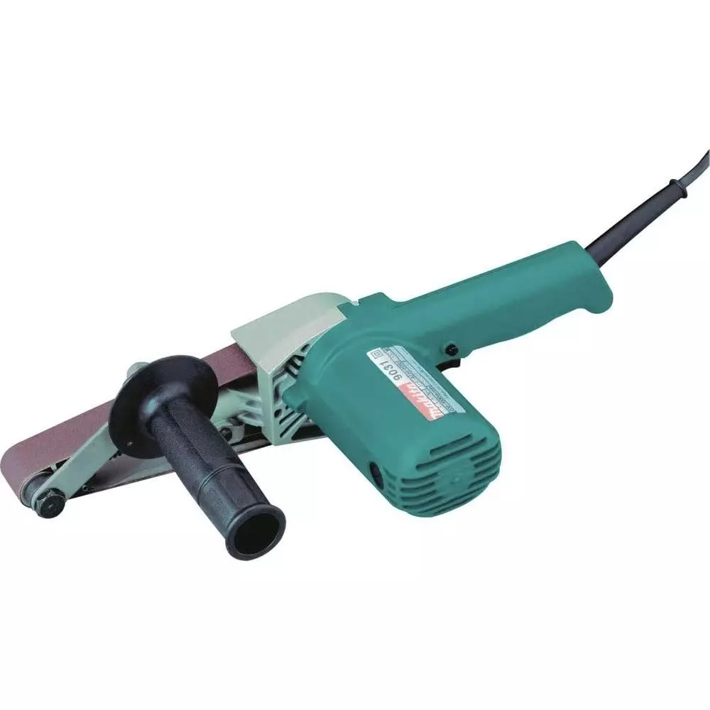 Makita Belt Sander 30 x 533 mm Belt Size and 200 – 1000 m/min Belt Speed with Accessories, 9031