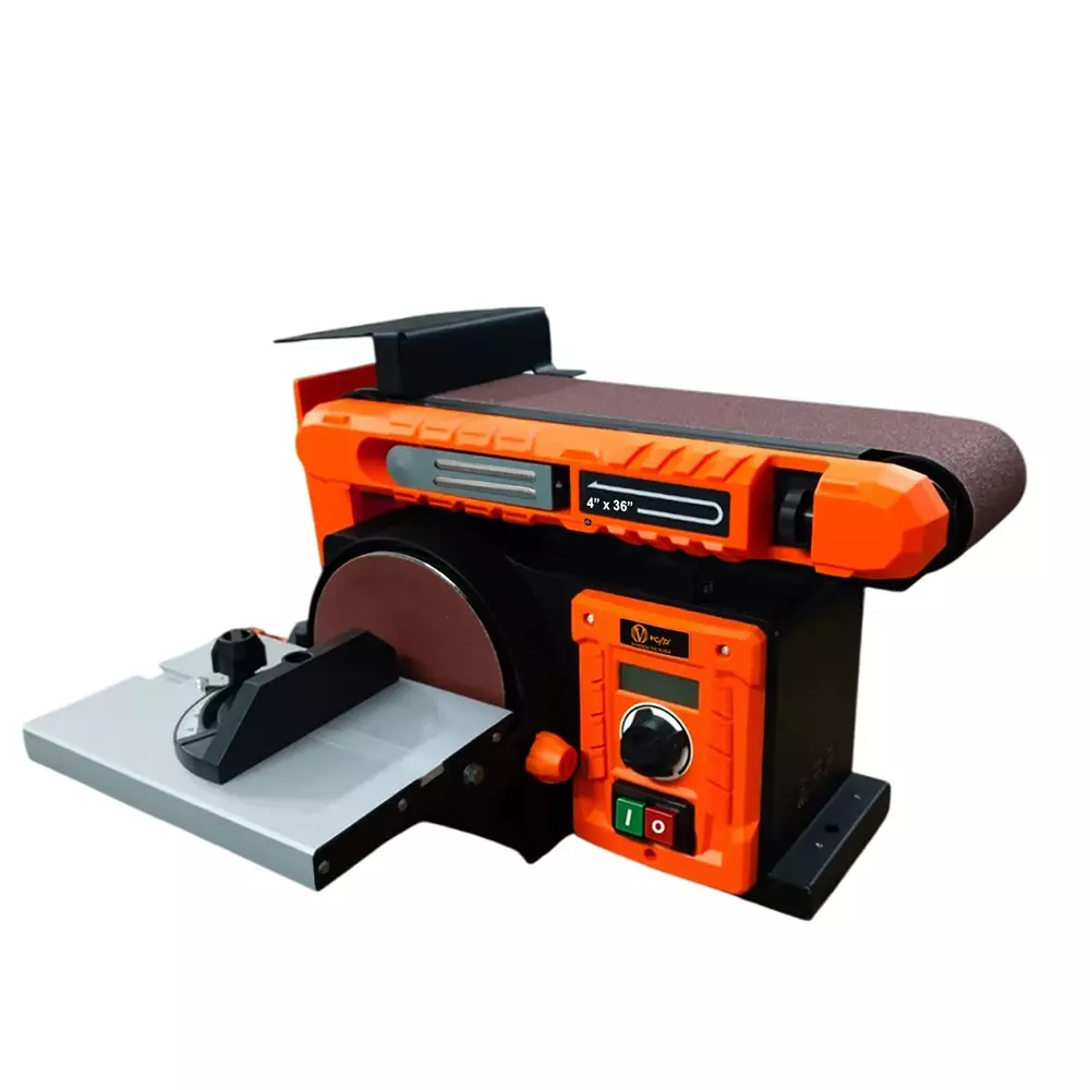 Voltz Electric Belt Grinder and Disc Sander with Belt Size 100x915 mm, 6 inch (150 mm) Disc Size and 310–450 RPM (Adjustable) Belt Speed, VZ-BSH1510 (With Grinding Belt)