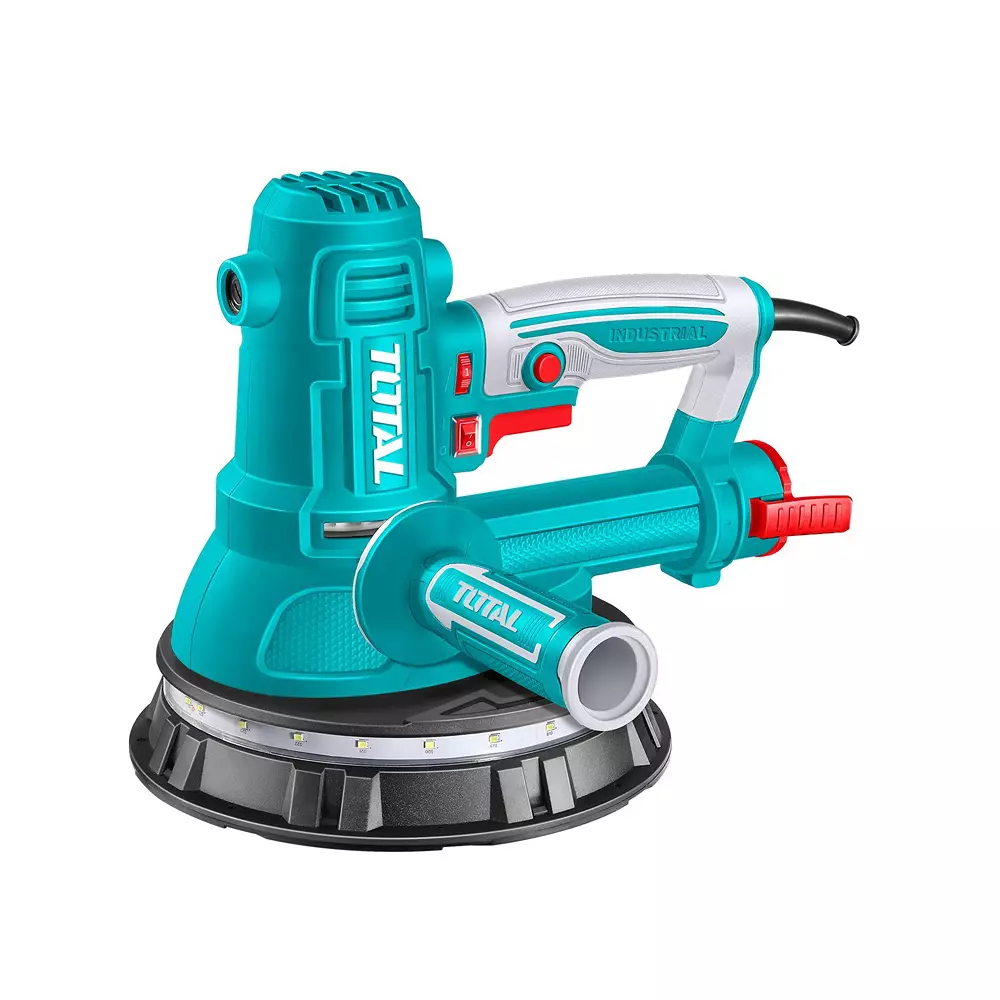 Total Drywall Sander 850 W 180 mm Variable Speed 1000-2900 RPM with Work Light, TDWS10508 (With Sandpapers)