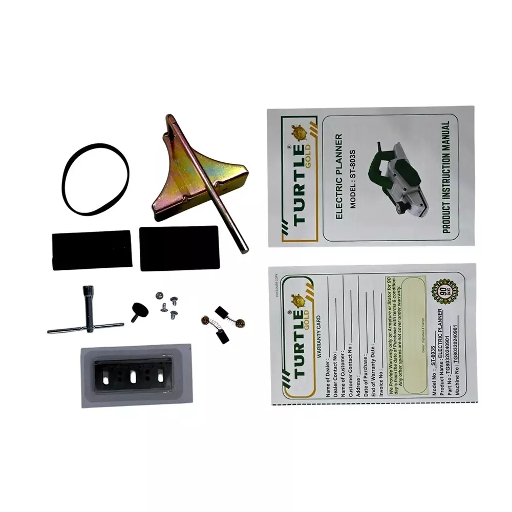 Turtle Gold Electric Planer With Blade 1460 W 90 mm Planning Width, ST 803S