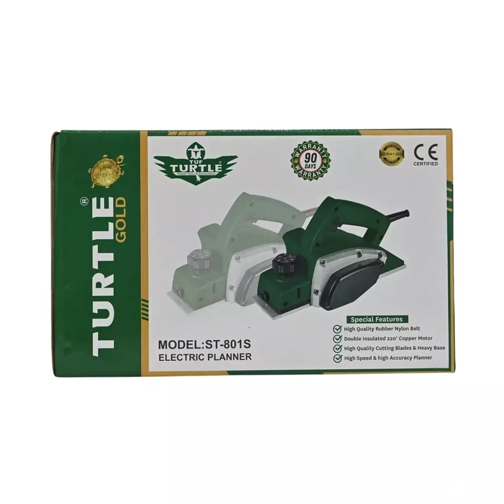Turtle Gold Electric Planer With Blade 1040 W 82 mm Planning Width, ST 801S