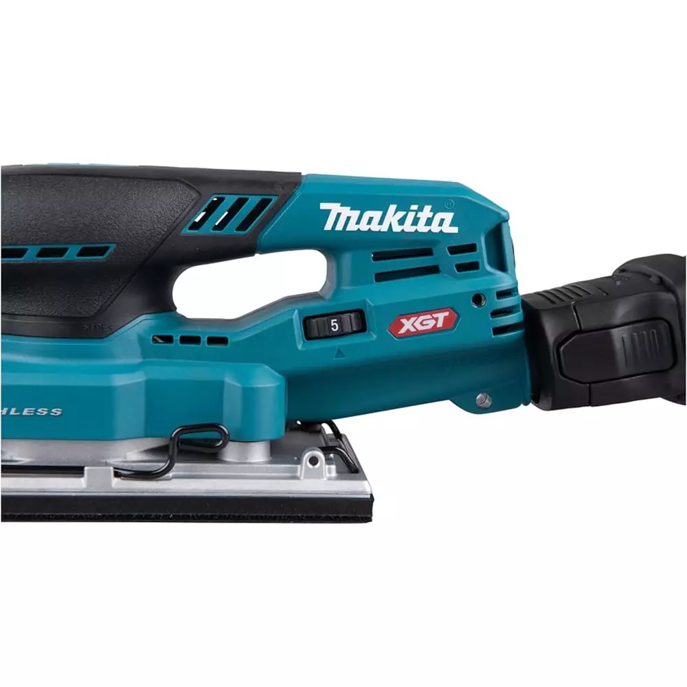 Makita Cordless Orbital Sander 40 V Max Li-ion XGT, 200 W, 6000-12000 OPM and 2.0 mm Orbital Diameter, BO007CGZ (Without Battery & Charger)