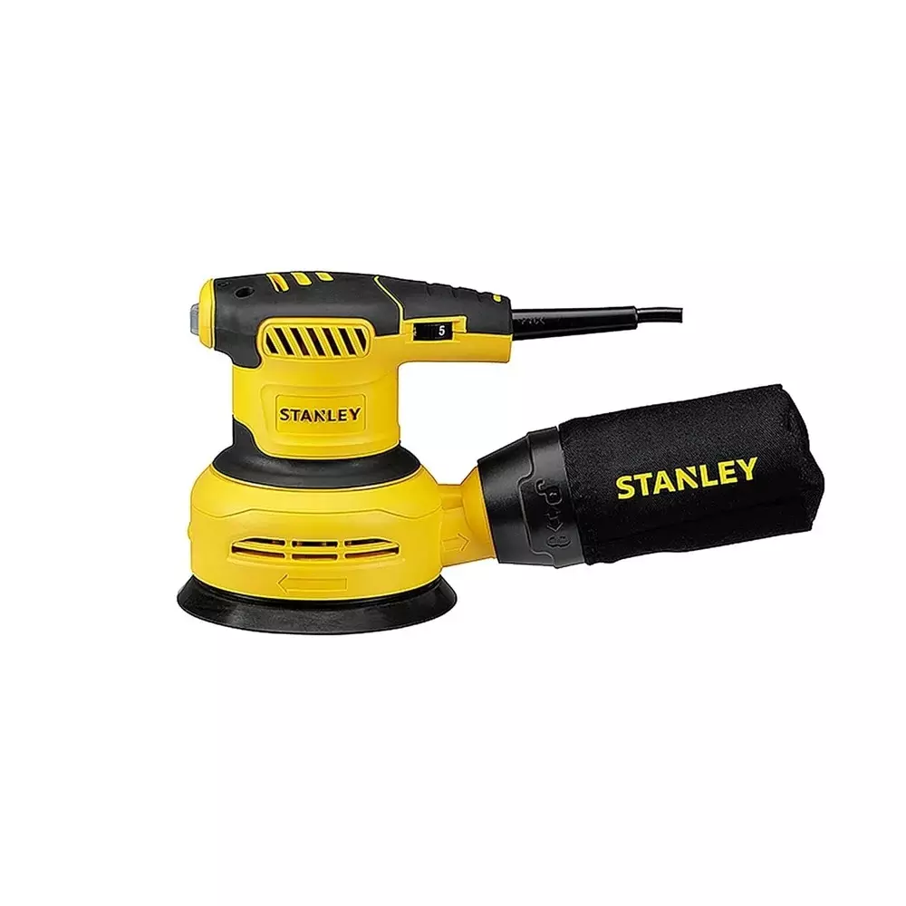 stanley-300-w-random-orbital-sander-125-mm-disc-diameter-and-3000-rpm-no-load-speed-ss30-with-sanding-disc