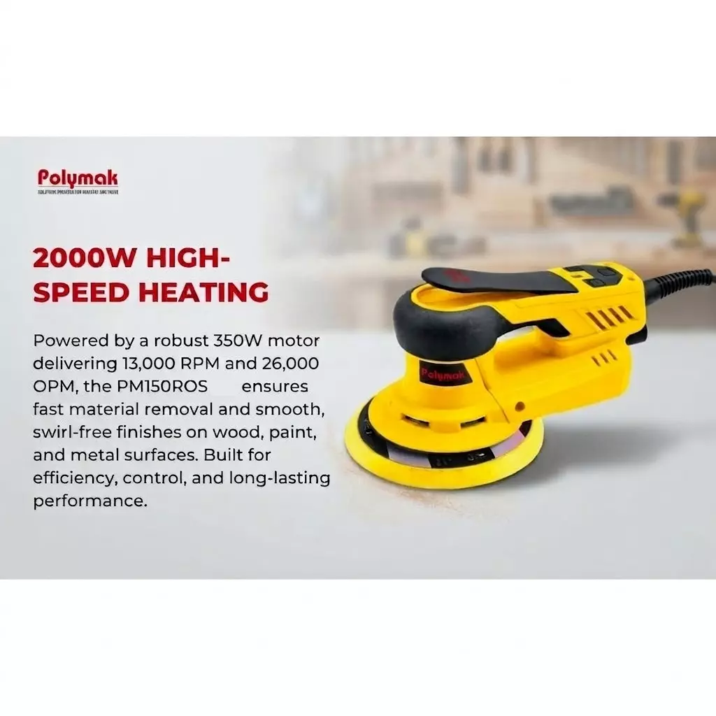 polymak-450-w-random-orbital-sander-with-6000-13000-rpm-no-load-speed-and-150-mm-disc-size-pm150ros-without-sanding-discs