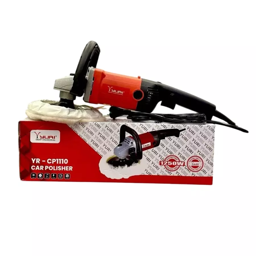 Yuri Car Polisher 1250 W 180 mm Disc Diameter, YR-CP1110 (Without Polishing Pad)