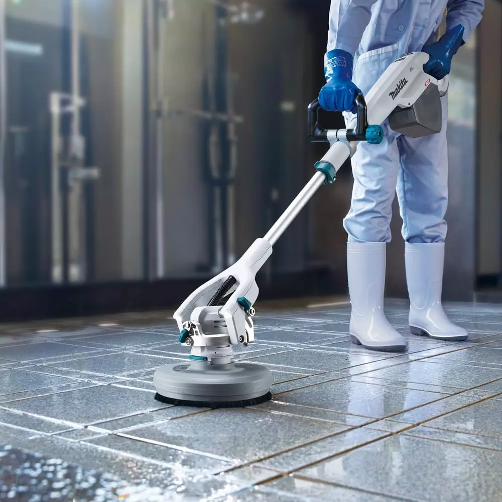 Makita Cordless Polisher Scrubber 40 V Max Li-ion XGT with 150, 350 and 600 RPM No Load Speed, PS001GM101 (With Battery & Charger)