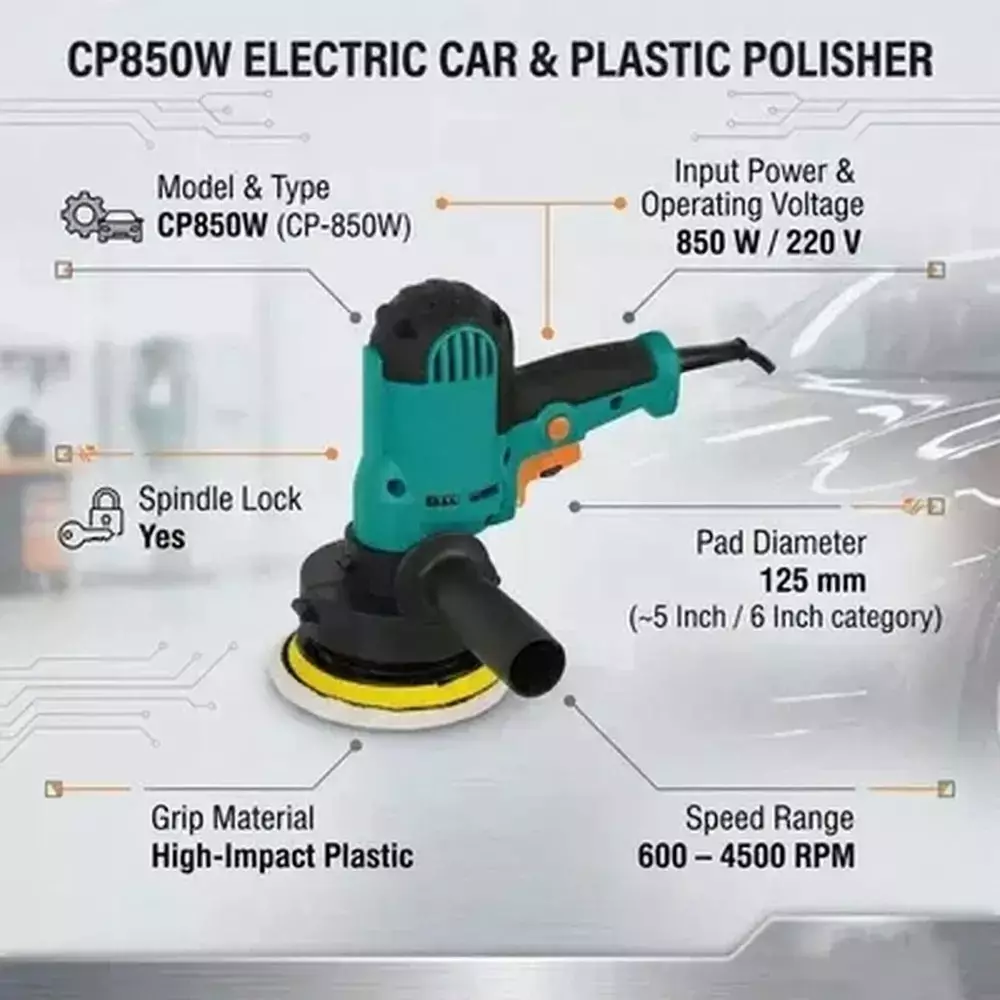 generic-850-w-electric-car-polisher-with-125-mm-pad-diameter-and-600-4500-rpm-speed-range-cp-850w