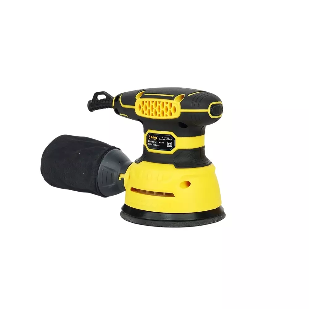 Pilot 450 W Electric Sander with Variable 6000-13000 RPM No Load Speed and 110/220 V, 50/60 Hz Power Supply, PL-ESV450 (With Sanding Disc)
