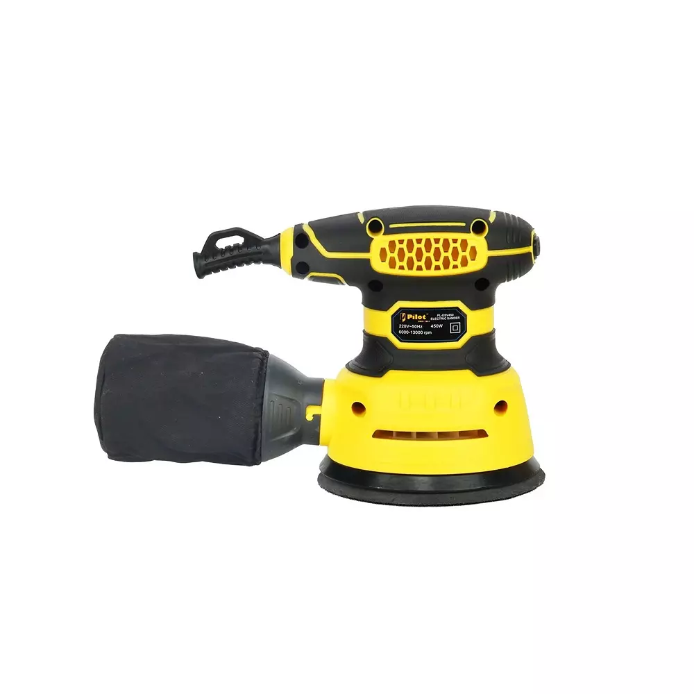 pilot-450-w-electric-sander-with-variable-6000-13000-rpm-no-load-speed-and-110220-v-5060-hz-power-supply-pl-esv450-with-sanding-disc