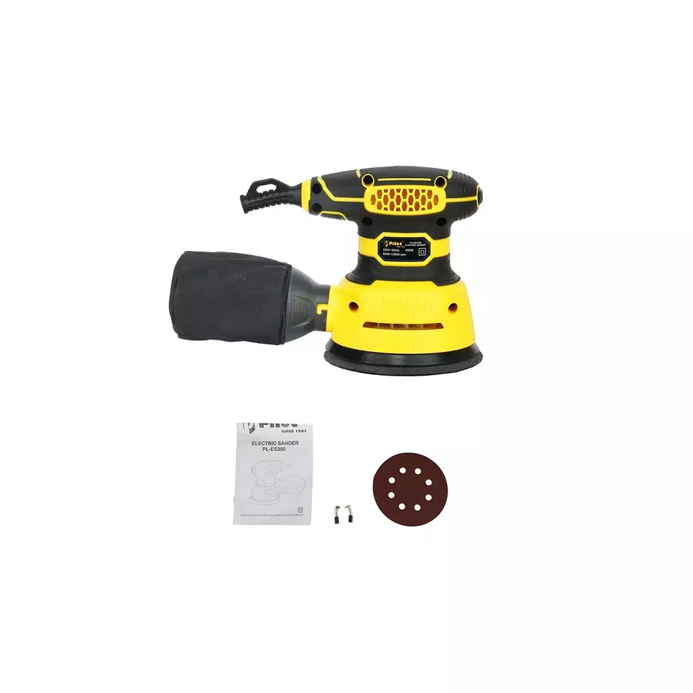 pilot-450-w-electric-sander-with-variable-6000-13000-rpm-no-load-speed-and-110220-v-5060-hz-power-supply-pl-esv450-with-sanding-disc