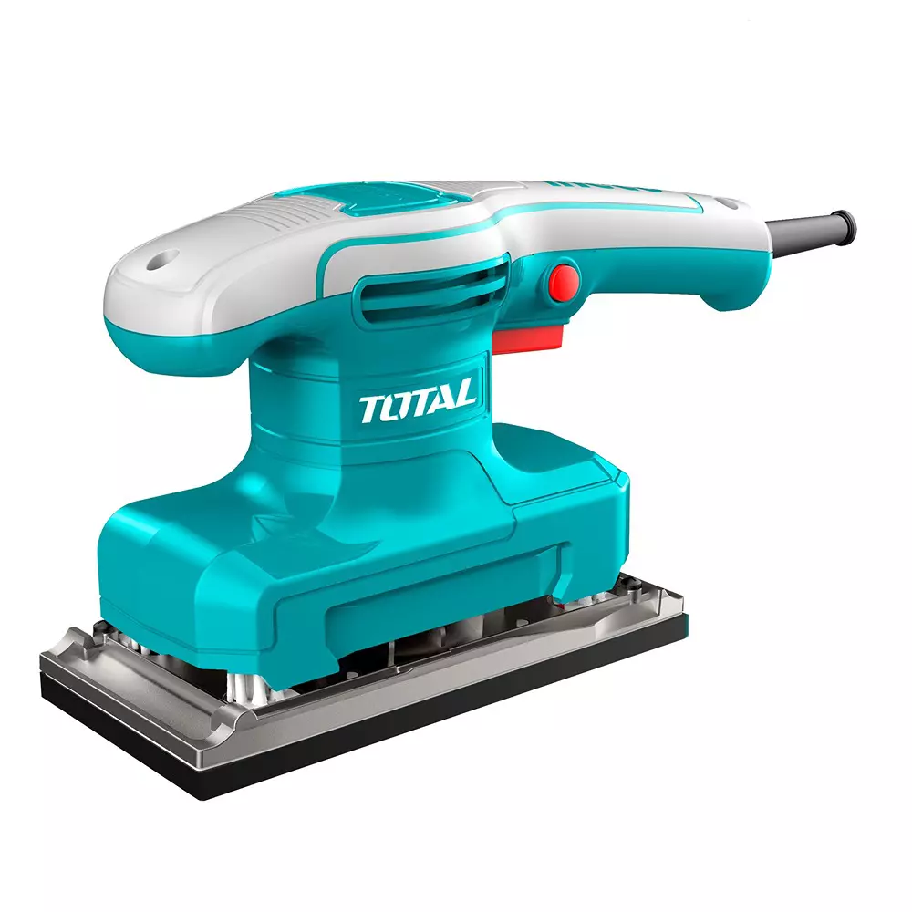 Total Finishing Sander 320 W 14000 RPM 90x180 mm Base Aluminum Body, TF1301836 (With Sandpapers)