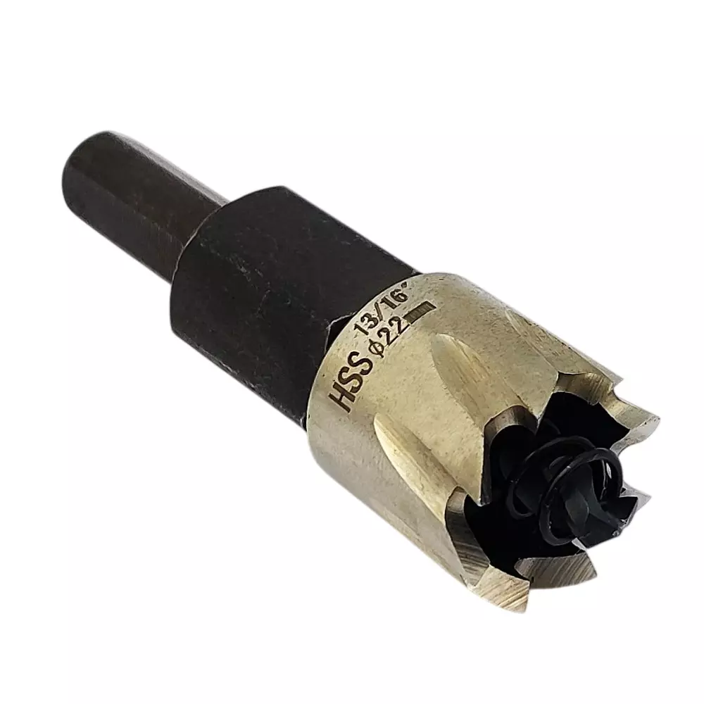 RS PRO Hole Saw 22 mm HSS 11 mm 10 mm Arbor, 2711592