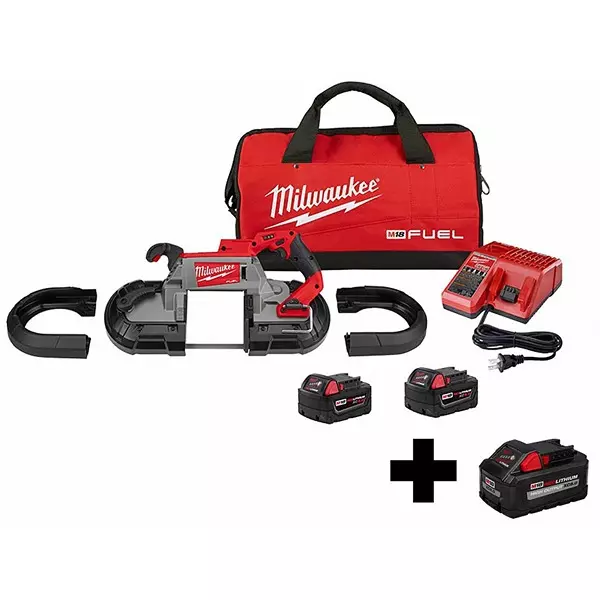 Buy Milwaukee M18 Deep Cut Dual-Trigger Band Saw Kit, 361AW4 from Industrybuying.com