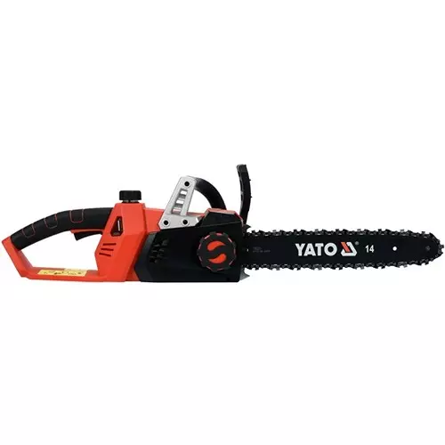 Yato 36 (18 x2) V DC Cordless Chain Saw 4500 RPM No Load Speed and 8.5 m/s Chain Speed, YT-82813 (With Guide Bar & Chain, Without Battery & Charger)