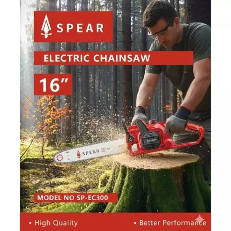 spear-16-inch-4064-mm-chainsaw-heavy-duty-electric-powered-2600-w-135-rpm-speed-sp-ec300