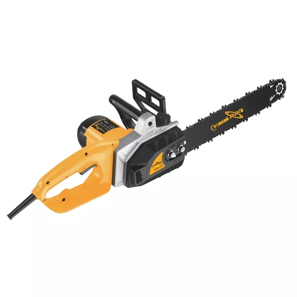 YORKER Electric Chainsaw 1400 W Power 2600 RPM No Load Speed, YK-PRO-CS16 (without Saw Chain and Guide Bar)