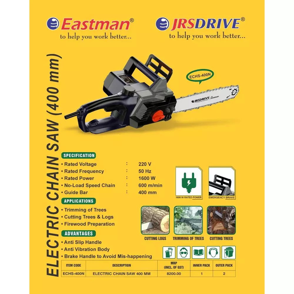 jrs-drive-electric-chain-saw-16-inch-400-mm-guide-bar-length-and-1600-w-power-rating-echs-400n-with-guide-bar-chain