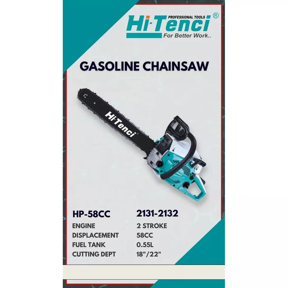 hi-tenci-58-cc-gasoline-chainsaw-with-38-inch-952-mm-chain-pitch-and-22-inch-5588-mm-guide-bar-hp--58cc-with-guide-bar-chain