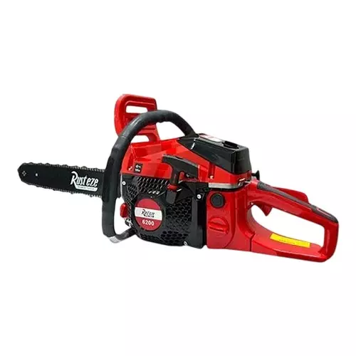 Rusteze 2.4 kW Gasoline Chainsaw with 62 CC, 1 Cylinder 2 Stroke Engine and 3000 RPM No Load Speed, RZ-6200Pro (Without Guide Bar & Chain)