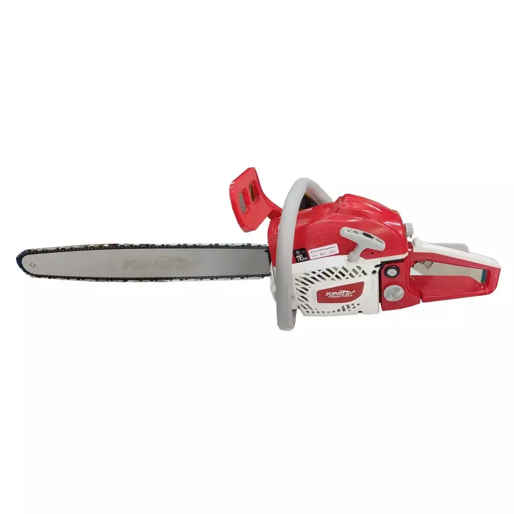 King Petrol Chain Saw 22 inch (558.8 mm) Guide Bar Length and 3.2 kW Power Rating, KP-392 (With Guide Bar & Chain)