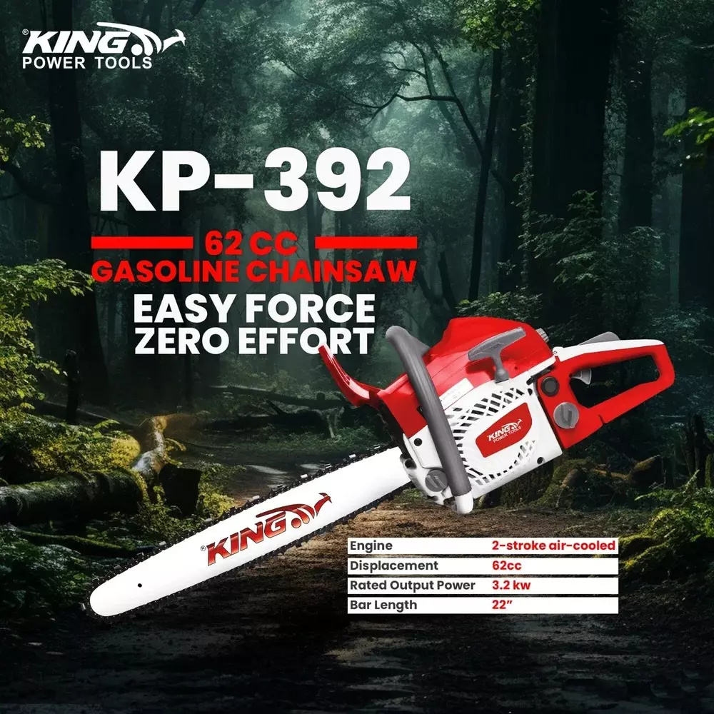 king-petrol-chain-saw-22-inch-5588-mm-guide-bar-length-and-32-kw-power-rating-kp-392-with-guide-bar-chain