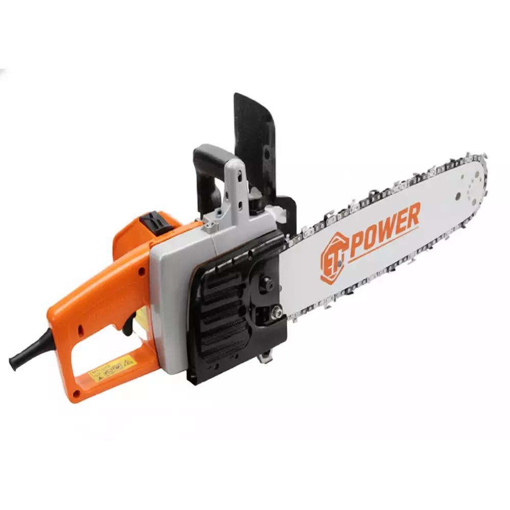 GC POWER Electric Chainsaw Corded Electric 40.64 cm Bar Length 220 V 50 Hz 400 RPM Speed 1350 W Polished Blue & Black for Industrial Use, GC-4016