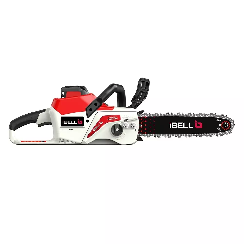 IBELL Cordless Chain Saw Brushless 28000 RPM Rated Speed 2000 W Power with 400 mm (16 inch) Guide Bar & Chain, IBL BS40-16 (Without Battery & Charger)