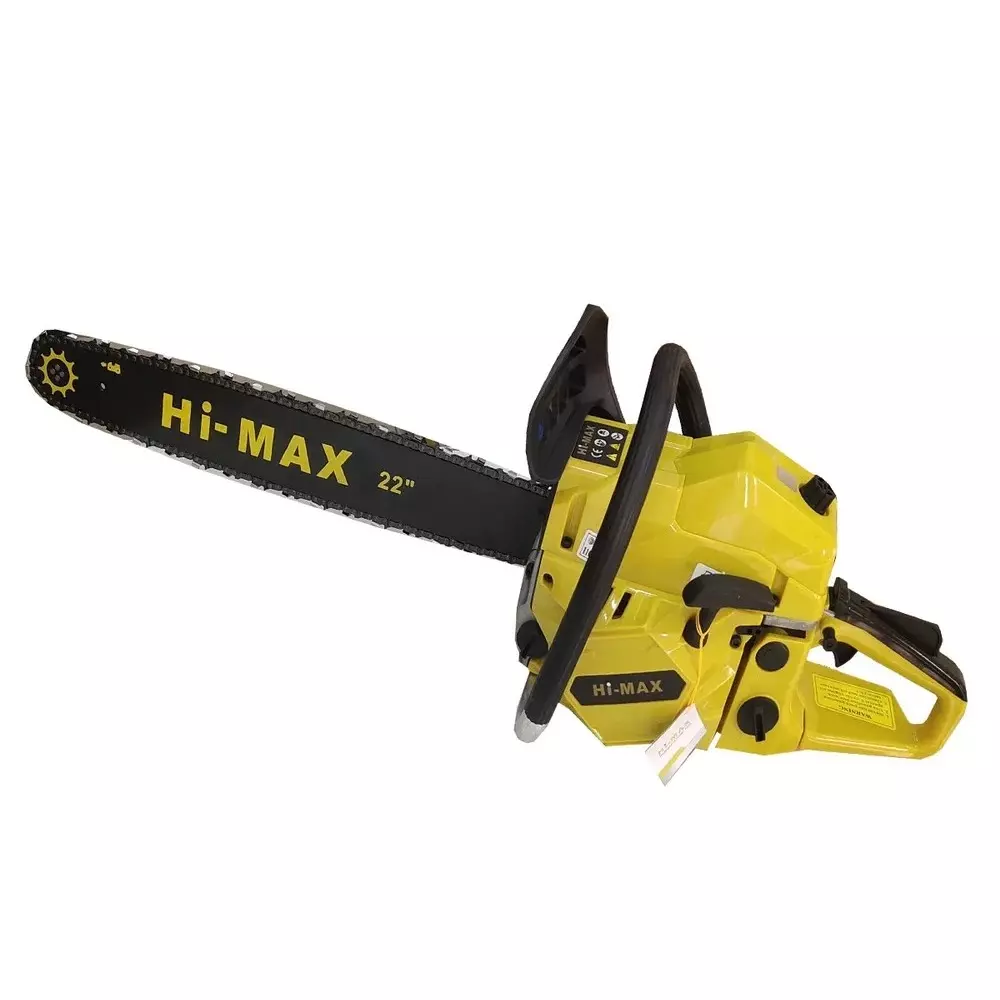 Hi Max Petrol Chain Saw 22 inch (558.8 mm) Guide Bar Length and 2700 W Power Rating, IC-063A (With Guide Bar & Chain)